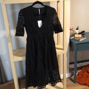 NWT Free People Midi Lace Dress, size 2!
